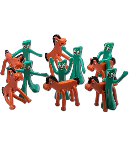 NJ Croce Gumby & Pokey Bendable Figure Pair, Figures - Amazon Canada
