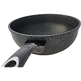 Home N Kitchenware Collection Ceramic Marble Wok Pan, 5-Layer Marble Coating, Extreme Non-Stick, Marble Coated Cast Aluminium