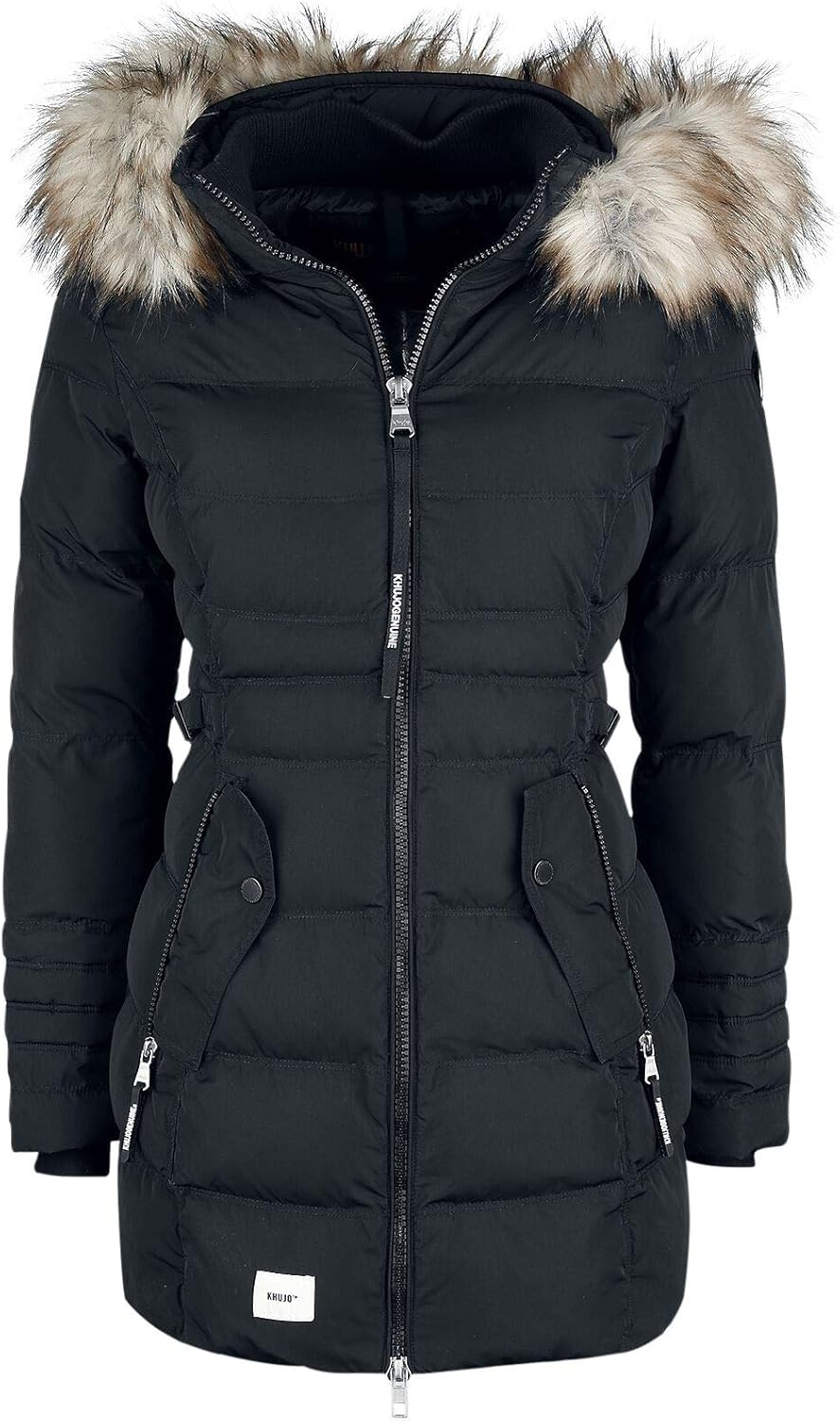Khujo Amaray Women Winter Coat Black M, 100 Polyester, Amazon.co.uk Clothing