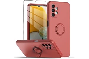 Mocotto for Gabb Phone 3 Pro Case with Tempered Glass Screen Protector,Slim Soft Liquid Silicone Full Covered Camera Protective Case,Soft Fibres Lining Shock Protection (Hawthorn Red)