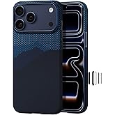 pitaka for iPhone 17 Pro Case 6.3" with Camera Control Button, Compatible with MagSafe, Ultra-Slim Case with Caseless Touch Feeling, 1500D Aramid Fiber Woven, Over The Horizon