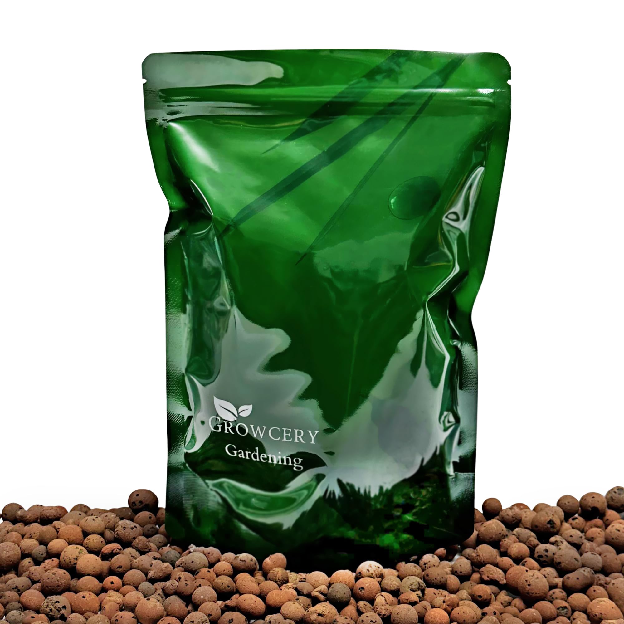 Growcery Premium Clay Pebbles For Plants: Multipurpose Growing Medium for Gardens, Hydroponics, and Green Roofs, Pots Drainage, Orchids, Terrariums, Water Beads (3L)