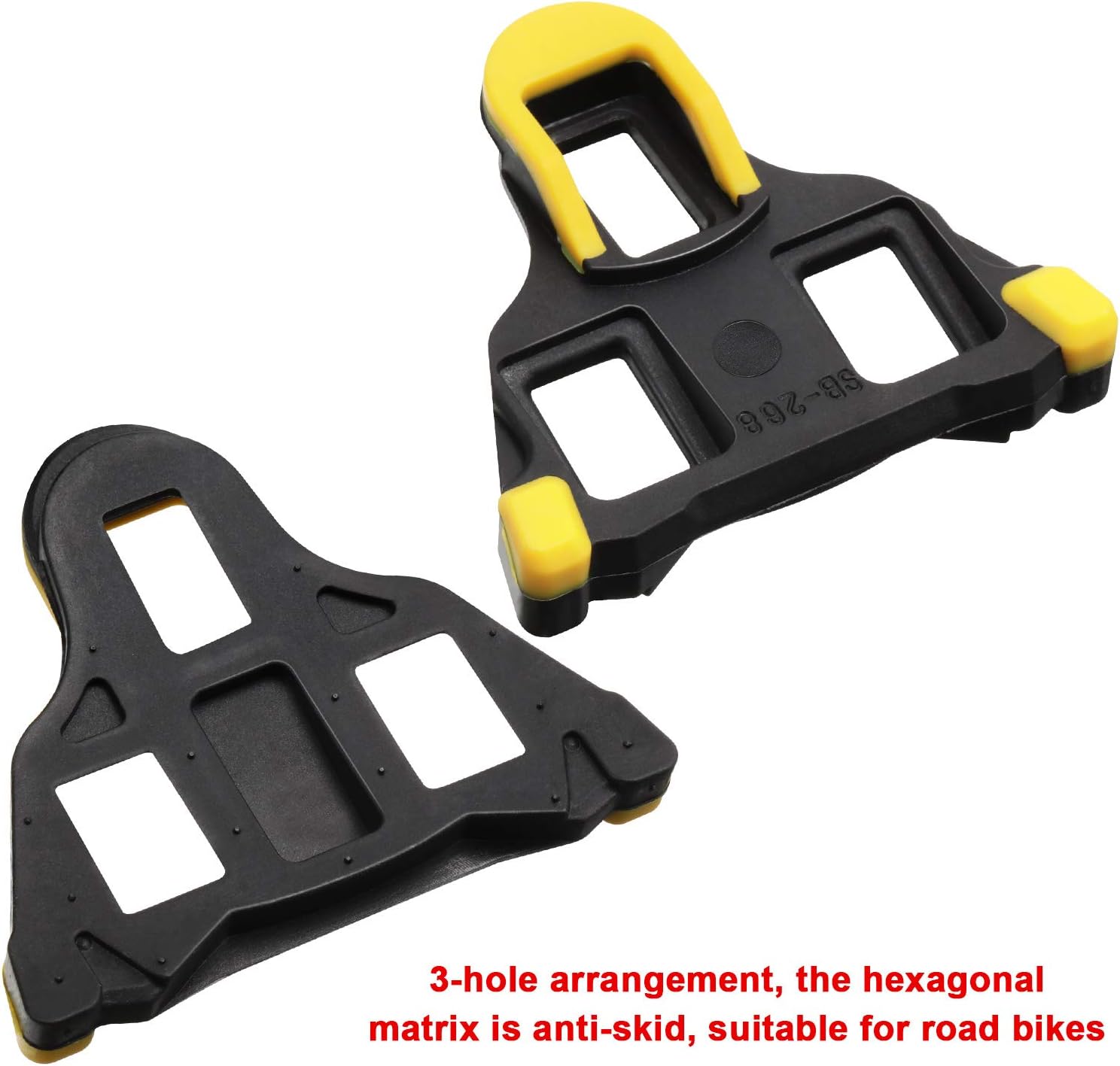 Hotop 2 Packs Road Bike Cleats 6 Degree Float SelfLocking Cycling