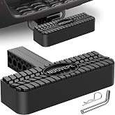 2 Inch Hitch Step, Trailer Receiver Step with Bumper Guard for Trucks | 600 LBS Load Capacity, Anti Slip Hitch Step, 2 Inch Receiver Fit, Bumper Guard, Reflective Stickers, Truck SUV Accessory