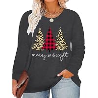 Plus Size Christmas Shirt For Women | Funny Striped Raglan Long Sleeve Tee - Casual Holiday Graphic Top