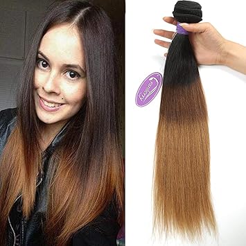 Amazon Com Cranberry Hair Ombre Brazilian Virgin Hair Straight