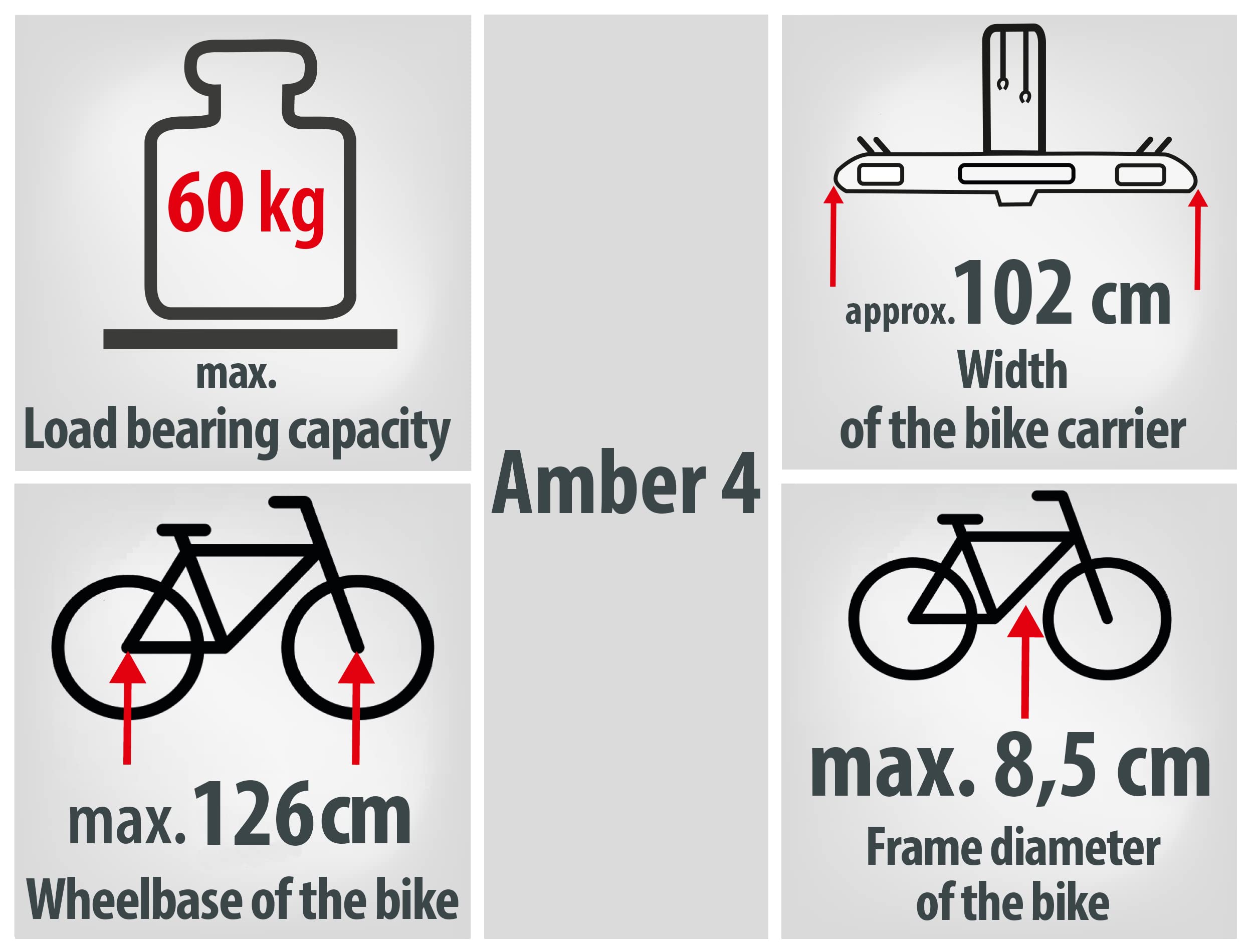 EUFAB 11556 Fahrradträger für die Anhängerkupplung 6