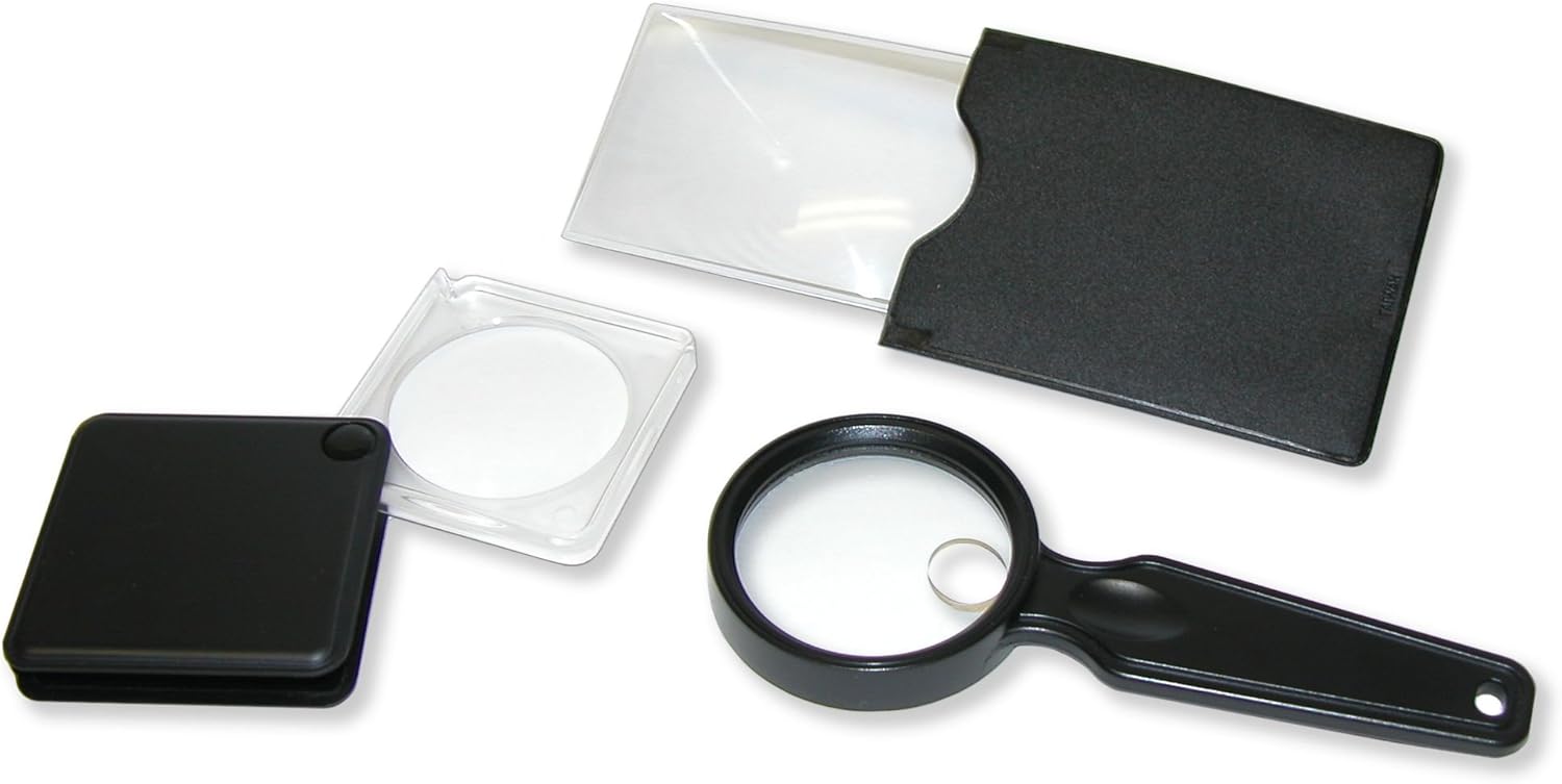 Carson ValuePak Ensemble de 3 Loupes De Poche Compactes (Loupe A Main