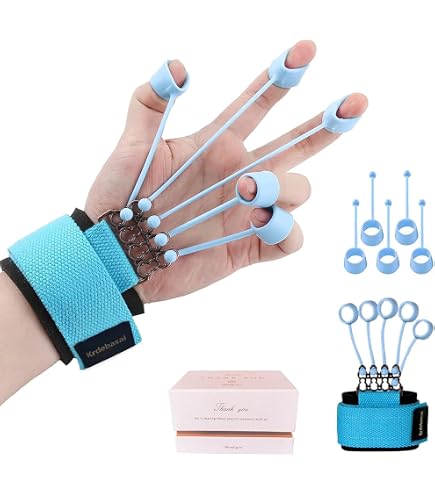 Eagle Claw Finger Strengthener - Adjustable Hand Grip Trainer With 5 Finger Individual Training Up To 99 Lbs Resistance
