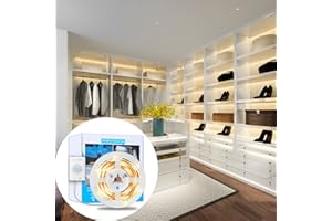 LED Under Cabinet Lighting - Motion Sensor Strip Lights Rechargeable Battery Operated Lights Activated Under Counter Lights B