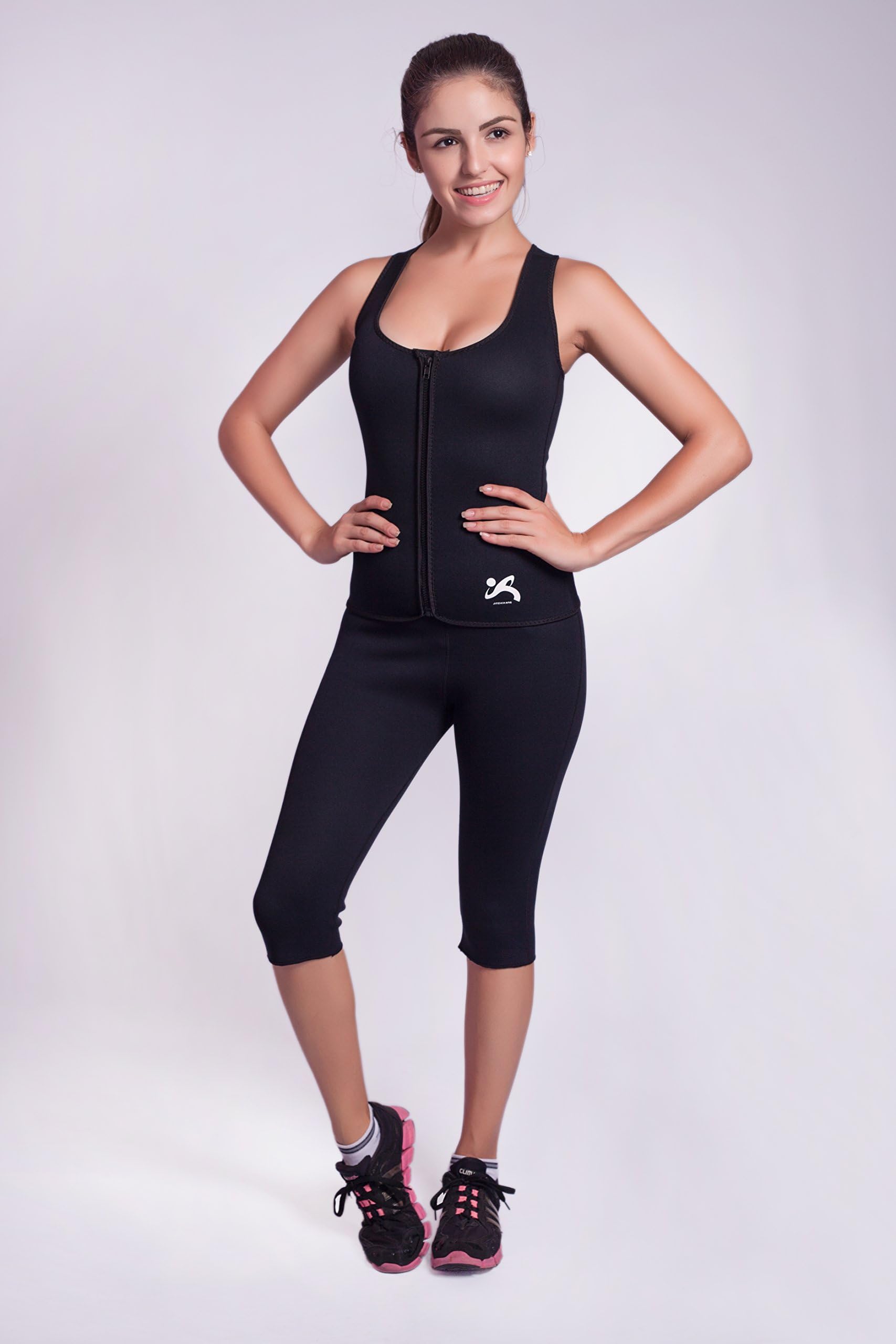 Sports Vest Padded Seamless High Impact And Sports Pants Set Support for Workout Fitness