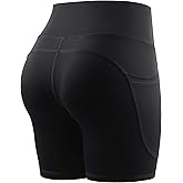 CADMUS High Waist Yoga Shorts for Women 3'' / 4'' / 6'' / 7'' / 8'' Naked Feeling Workout Running Biker Shorts