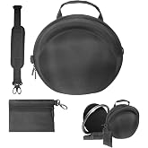 AZURAOKEY EVA Case for Harman Kardon Onyx Studio 8/7 Speakers, Waterproof Shoulder/Crossbody/Handbag Protective Travel Case with Shoulder Strap &amp; Cable Bag for HK Onyx Studio 8/7 Wireless Speaker