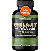 Gade Nutrition Pure Shilajit Capsules | Himalayan Shilajit with Fulvic Acid and Essential Minerals to Combat Fatigue | Veggie Capsules | Made in USA