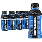 BODYARMOR Sports Drink, Blue Raspberry Electrolyte Drink, 12 Oz (8 Pk) | Coconut Water Hydration Drink, Flavored Water Sport Beverage, 590mg Electrolytes, Natural Flavors &amp; Sweeteners + Antioxidants