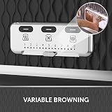 Breville Curve 4 Slice Toaster High Lift Wide Slots Black Chrome VTT786 view 4
