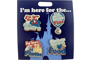Disney Pin - I'm Here For The: Ears, Pins, Photos, and the Food - Booster Set