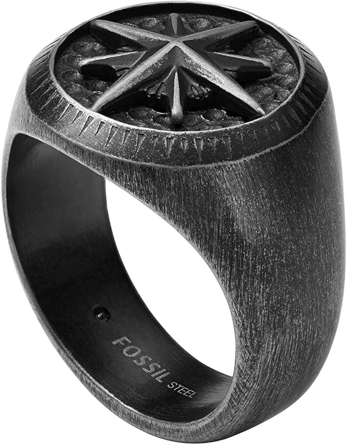 Fossil Men's Meaningful Motifs Stainless Steel Ring Amazon.co