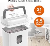 Bonsaii 12-Sheet Cross-Cut Shredder with CD & Credit Card Slot P4 21L Bin view 7