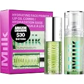 Milk Makeup Mini 12HR Hydro Grip Primer + Full Size KUSH Lip Oil Gift Set | Hydrating Face Primer + Clear Lip Gloss for All-Day Wear. Travel Friendly, Vegan + Cruelty Free.
