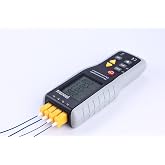 PerfectPrime TC41, 4-Channel K-Type Digital Thermometer Thermocouple Sensor -200~1372&deg;C/2501&deg;F