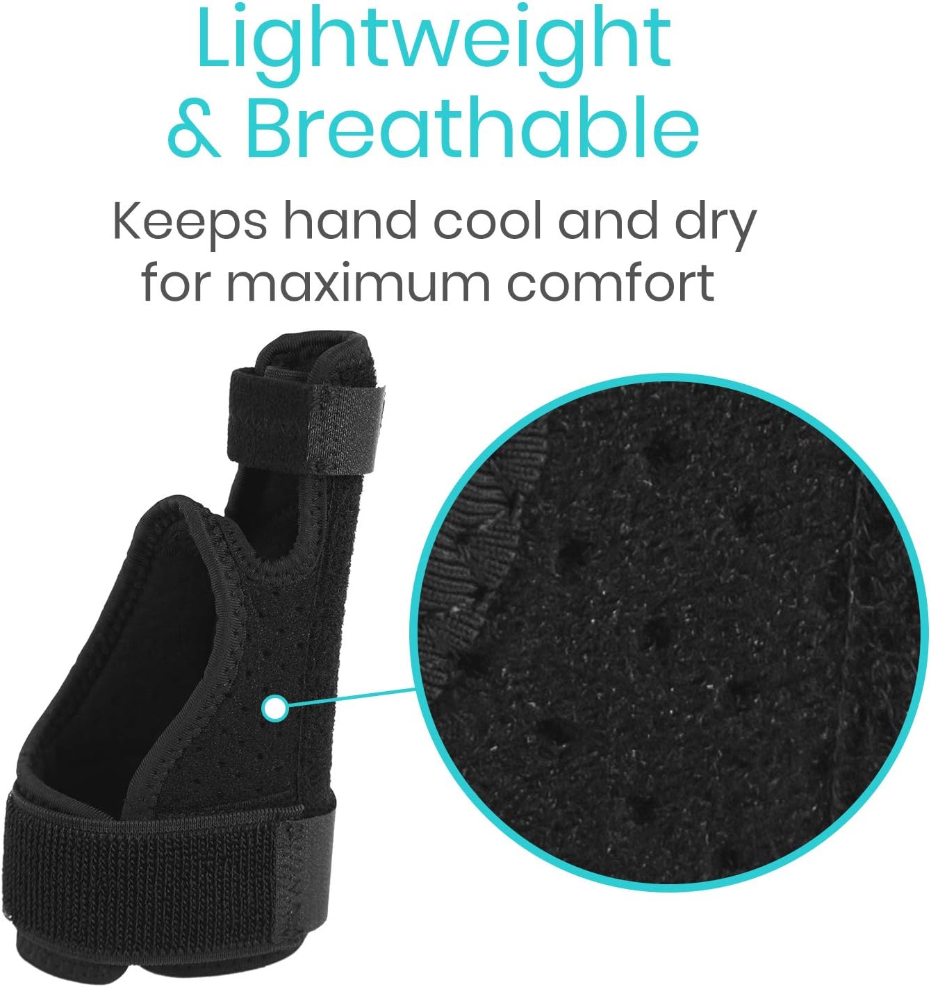 Vive Thumb Brace - for Dequervains Tendonitis and Arthritis - Fits Men and Women Left and Right Hand - Spica Splint Support Wrap - Wrist Stabilizer for Carpal Tunnel, Sprains, and Trigger Pain Relief: Health & Personal Care
