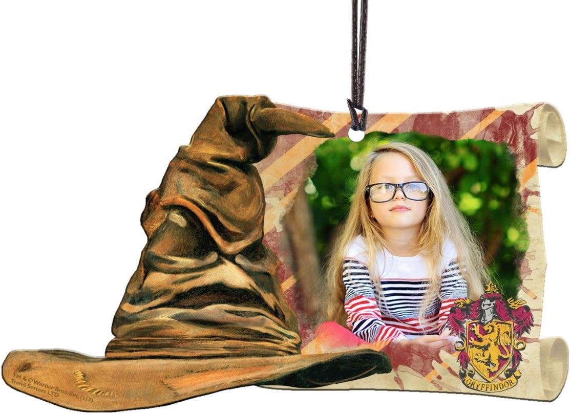 Trend SettersHarry Potter – Sorting Hat Gryffindor – Personalized Photo Upload – Sorting Hat and Scroll-Shaped Acrylic Print – Officially Licensed Wizarding World Collectible – Perfect for Gifting and Collecting