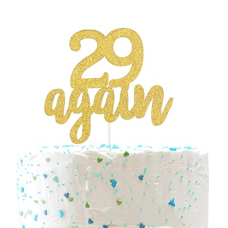 Gold Glittle Happy 30th Birthday Anniversary Party Decoration