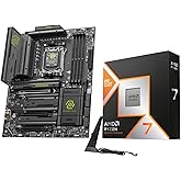 Micro Center AMD 9800X3D Processor with MSI MAG X870E Tomahawk Motherboard | CPU Motherboard Combo, AI Ready, Ryzen 7, AM5, DDR5, PCIe 5.0, M.2 Gen5, USB 40Gbps Type C, Wi-Fi 7, ATX Gaming Motherboard
