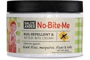 SALLYEANDER No Bite Me All-Natural Bug & Insect Repellent - Anti Itch Cream - 8 oz - Safe for Kids and Infants - Repels Mosquitoes, Black Flies, Fleas, and Ticks