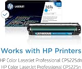 HP CE741A 307A Cyan Toner Cartridge Original LaserJet CP5225 7300 Pages view 2