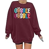 FASHGL Oversized Sweatshirt for Women Crewneck Fall Sweatshirts Autumn Graphic Tee Shirt Long Sleeve Top Pullover Tops
