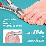 RONAVO Podiatrist Toenail Clippers Thick Nails Professional Curved Blade view 5