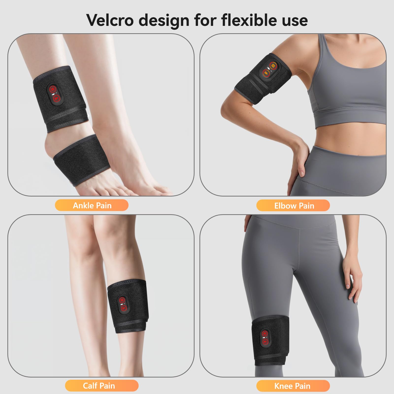 Yabuu Cordless Wrist Hand Heating Pad Massage for Carpal Tunnel With 3000mAh Battery,Hand Arthritis,Wrist Pain Relief,Heat Wrap Pad,Vibration and Adjustable Heat Settings Hot Therapy Gifts for Mom/Dad