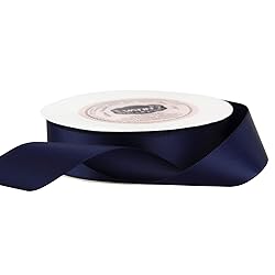 VATIN Double Face Deep Navy Blue Satin Ribbon