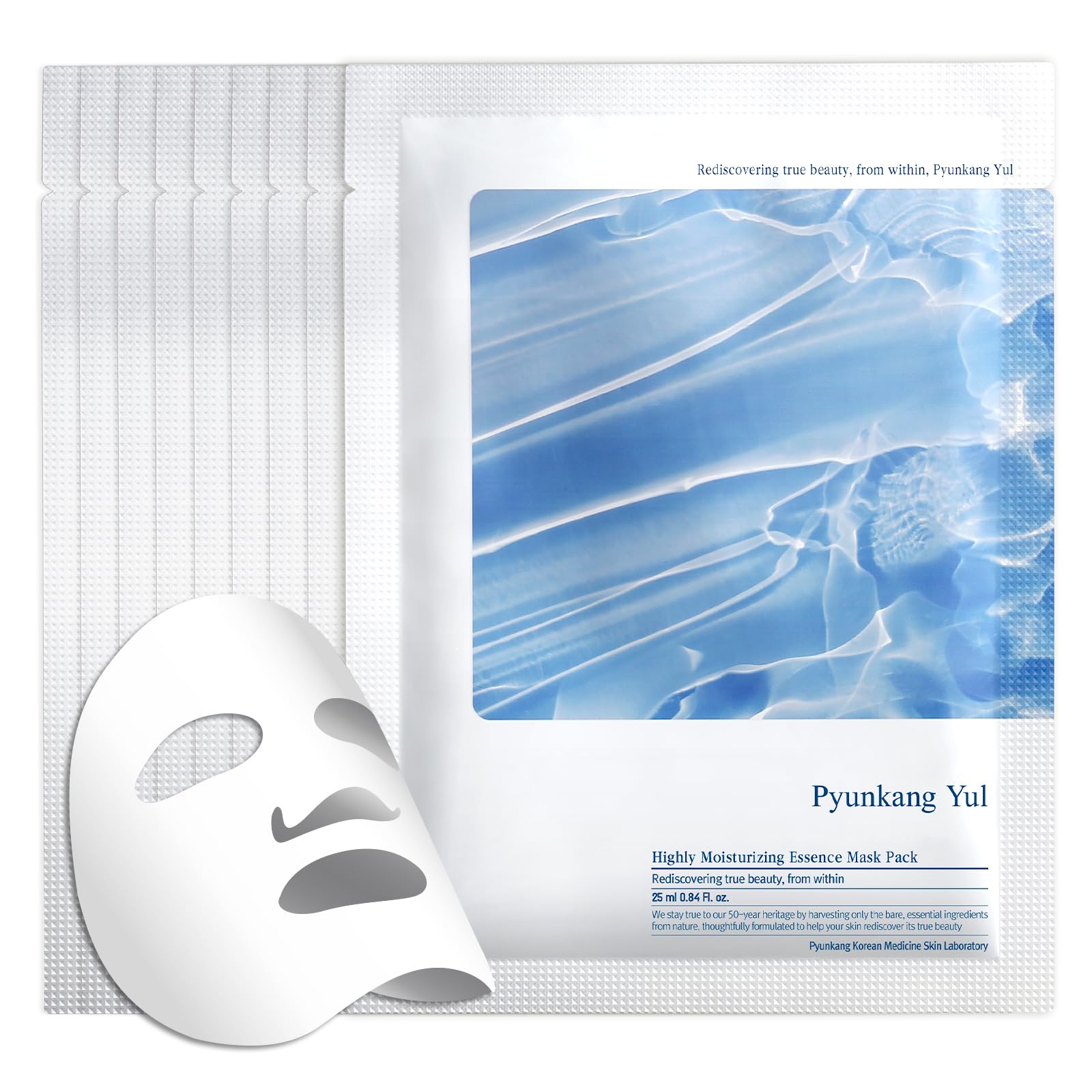 Pyunkang Yul Highly Moisturizing Mask Pack 10 PCS - Korean Ceramide Vitamin Face Sheet Mask Skin Care Products - Beauty Face Mask Containing Panthenol, Hyaluronic Acid, Tea Tree, Cica — image 1