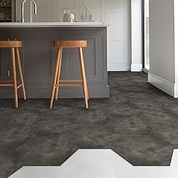 Alwayspon 12Pcs Hexagon LVT Flooring Peel and Stick