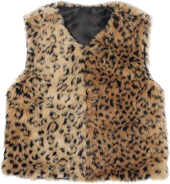 ladies leopard vest