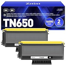 TN650 Toner Cartridge Black 2-Pack Compatible for