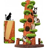 NUNU LAB 90.5-Inch Tall Cat Tree Cats Condo for Large Cats | Magic Forest Heavy-Duty Cat Tower with Side Condo, Multi-Level Platforms and Sisal Scratching Posts for Indoor