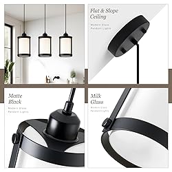 Osimir Black Pendant Lights Kitchen Island 3