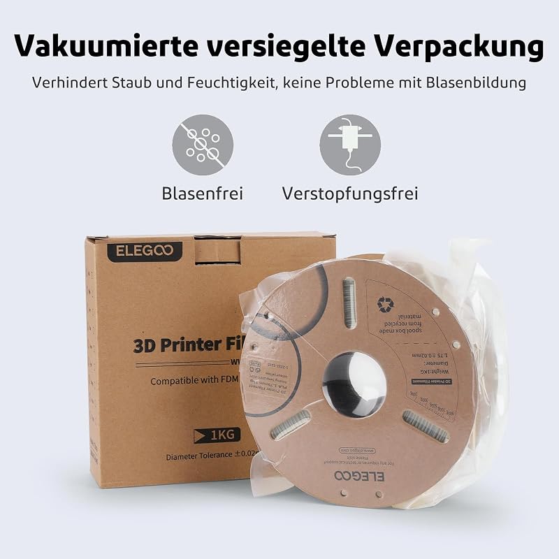 PLA Filament 1.75mm, 3D Drucker Filament PLA Gelb 1KG