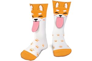 SuniSooci Funny 3D Animal Socks for Men Women Teens Boys - Secret Santa Gifts Christmas Novelty Fun Crew Funky Socks