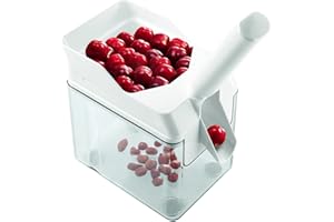 Leifheit Cherry Pitter with Stone Catcher Container | Cherry Stone Remover Tool