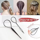 Sularpek 1000 Pcs Clear Elastic Hair Bands with 2 Hair Tools & Remover view 5