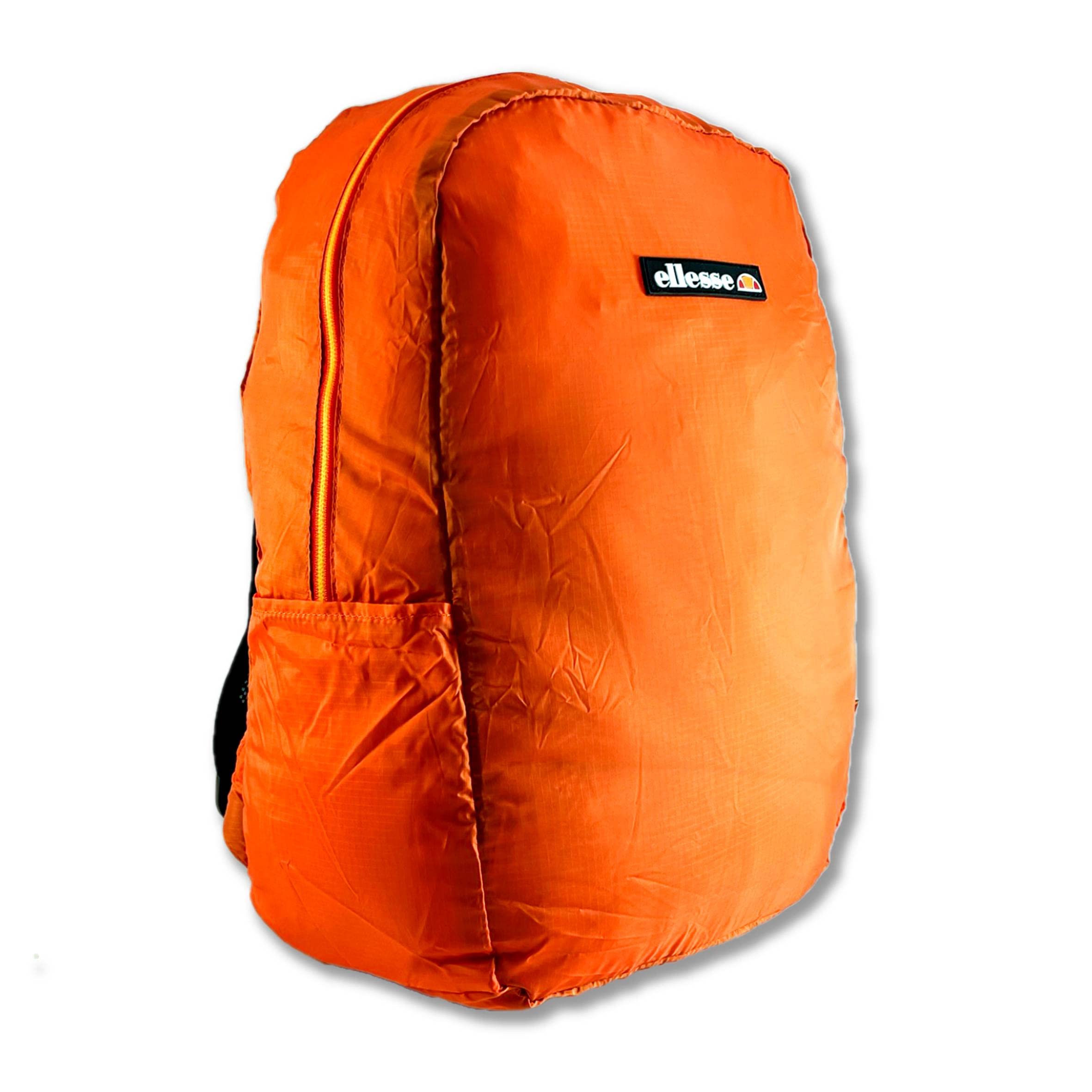 ellesse Ultralight Water Resistant Packable Backpack Hiking Travel Camping Sports Gym Trekking Air Travel Mountain Small Waterproof Backpack 22L, orange, One Size