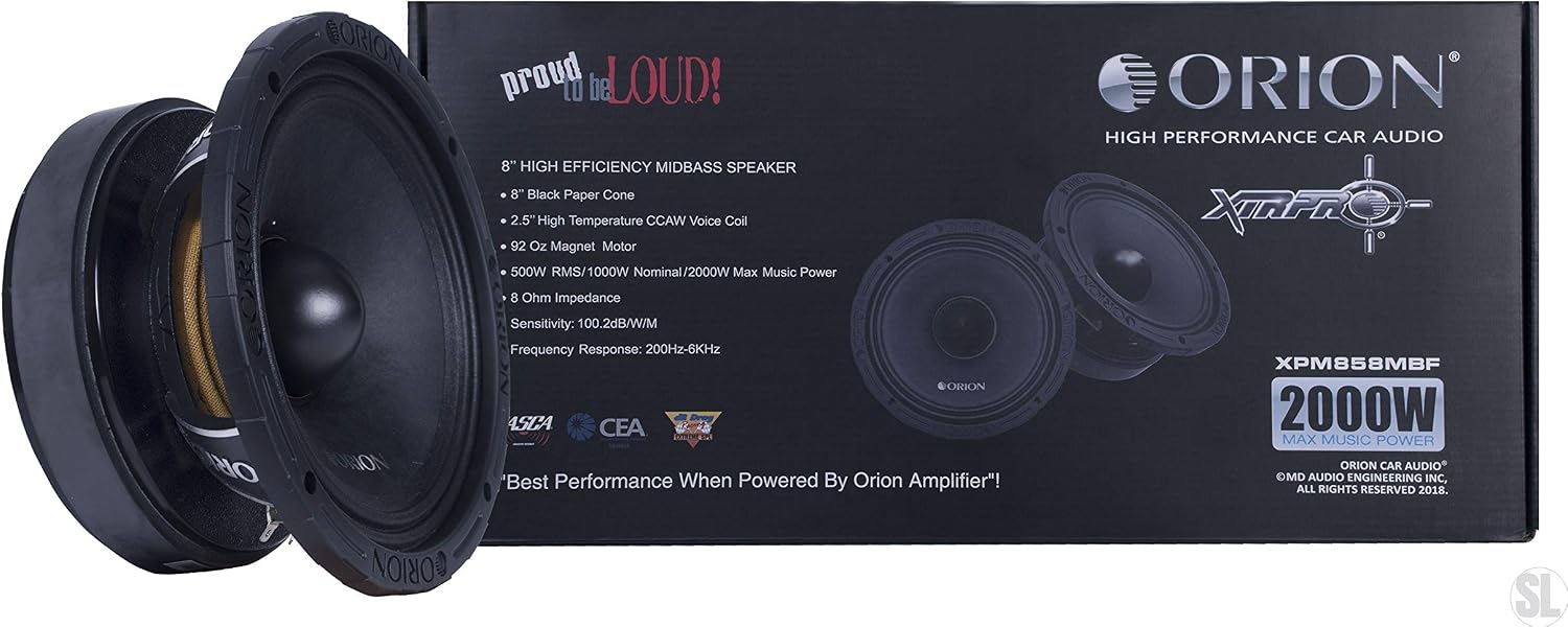 Orion Audio XPM854MBF 2000 Watts 