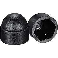 E-outstanding 24pcs M8 Plastic Hexagon Bolt Nut Black Nylon Dome - Foto 13