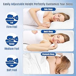 CushyOasis Shredded Memory Foam Pillow for