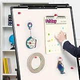 FINDMAG Strong Fridge Magnets 8 Pack Push Pins Whiteboard Clips Red view 4